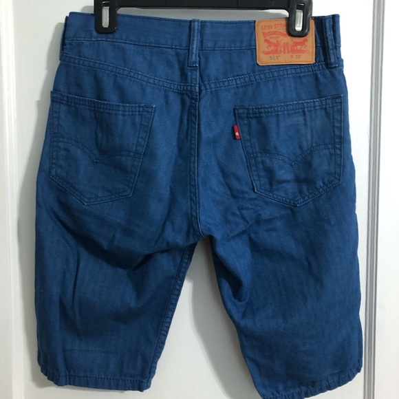 Levi's Dark Blue Shorts Size 30 - Picture 4 of 8